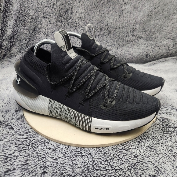 Under Armour Other - Under Armour Men’s Black & White HOVR Phantom 3 Running Shoes Size 9.5
